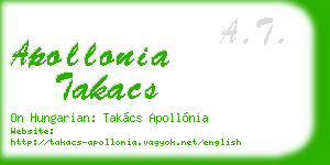 apollonia takacs business card